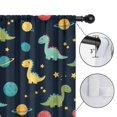 thumbnail image 4 of Blackout Kids Curtains,Blue Cartoon Dinosaurs Planets Pattern Childrens Insulated Curtains Set Of 2,Bedroom Essentials,Toddler Room Decor 42"x84", 4 of 5