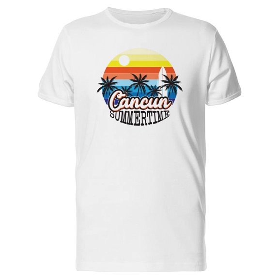 Cancun Tropical Summer Sunset Tee Men's -Image by Shutterstock