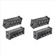 thumbnail image 1 of 2X Extensor de Cable Ethercon de 4 Canales y 3 Pines, Extensor MúLtiple de Cable de Red XLR para IluminacióN de Escenario y Estudio de GrabacióN, XLR,, 1 of 8