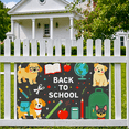 thumbnail image 6 of Yatrandify Adorable Dog Themed Back to School Banner Decorative Backdrop with School Supplies Elements Party Decoration Photography Props Classroom Decor Back to School Event Supplies, 6 of 8