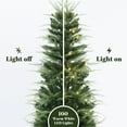 thumbnail image 5 of LuxenHome 5Ft Pre-Lit Green Artificial Christmas Tree Decoration Potted, 5 of 9