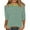 Green, variant on Tshirts Shirts for Women Casual Striped Print 3/4 Sleeve Crewneck Top Loose Fit Tee Shirts Womens Watermelon Red XXL