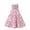 Pink, variant on Summer Dresses for Women 2026 Women's Ditsy Floral Midi Dress Adjustable Spaghetti Strap Smocked Tiered A Line Casual Summer Vacation Dress