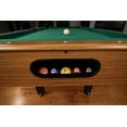 thumbnail image 4 of Mizerak Dynasty Space Saver 6.5' Billiard Table with Leg Levelers, Automatic Ball Return, and Classic Green Nylon Cloth, 4 of 19