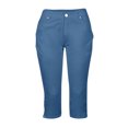 thumbnail image 3 of Fashion Women's Capris And Cropped Pants High Waisted Stretch Slim Pants Casual Pencil Pants Plus Size Capris for Women, 3 of 4