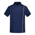 thumbnail image 1 of Veste de Chef Uni à Manches Longues pour Hôtel et Cuisine avec Boutons Rouges Stylés pour le Personnel Culinaire, 1 of 4