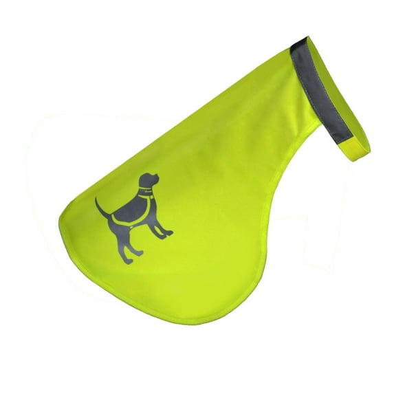 HQRP Reflective Dog Safety Vest Protects Pets From Cars & Hunting Accidents, High Visibility Fluorescent Yellow