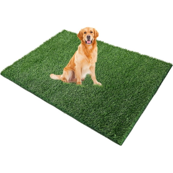 Grass Pad for Dogs, 60" x 36" Artificial Turf for Pets Potty Training, Fake Grass Mat with Drainage Holes, Easy to Clean, Large Turf Rug Outdoor Indoor Use
