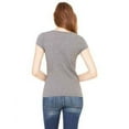 thumbnail image 2 of Branded Bella + Canvas Ladies Sheer Jersey Short Sleeve T-Shirt - DEEP HEATHER - S (Instant Saving 5% & more on min 2), 2 of 2