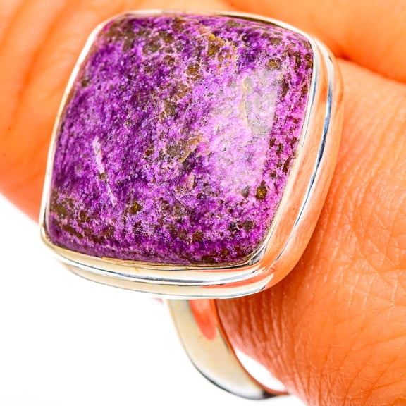 Stichtite Ring Size 13 (925 Sterling Silver) - Handmade Boho Vintage Jewelry RING110188