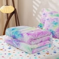 thumbnail image 5 of Homewish Watercolor Tie Dye Zipper Twin Comforter Sets with Fitted Sheet and 2 Pillowcases,Colorful Spiral Zipper Bedding Set For Girls Teens,Reversible,4 Pieces, 5 of 7