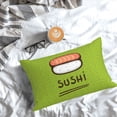 thumbnail image 5 of Naloa Fresh Sushi Pillow Covers, Throw Pillow Case Cushion Covers,Cushion for Bedroom,Couch,Home-16"x24", 5 of 6