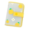 thumbnail image 1 of Titular de la de crédito simple Binder Pockets Storage Bag Photo Sticker Holder Business Card Organizer ID Card Case para , amarilla amarilla perfecl titular de la tarjeta, 1 of 7