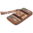 thumbnail image 5 of Wrangler Wristlet Western Wallet Boho Aztec Credit Card Holder for Women, Brown, 5 of 7