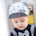 thumbnail image 2 of Eleanos Baby Girls Boys Cartoon Cat Printed Baseball Cap Kids 3D Cat Ear Visor Caps Hats, 2 of 5