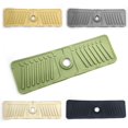 thumbnail image 4 of Bxaolu 17.8 Inch Longer Faucet Mat for Kitchen Sink, Silicone Sink Faucet Mat Splash Guard, Premium Kitchen Sink Splash Faucet Guard, Fast Self-Draining Mat (White), 4 of 7