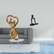 thumbnail image 2 of Estatua de pareja, figura decorativa abstracta de cerámica, arte moderno, adorno romántico, ideal para regalar, decoración del hogar o la oficina., 2 of 8