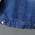 thumbnail image 5 of NAISIBABY Boys Denim Jacket – Long-Sleeve Notched Collar with Soft Gradient Blue Size 4T, 5 of 5