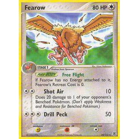 Pokemon Fire Red & Leaf Green Rare Fearow #24