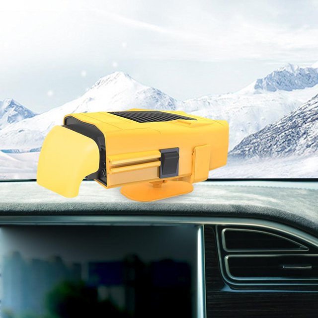 Automóvil Calentador de Invierno para Automóvil Función de Purificación de Aire de 12 V Eficiente Calentamiento Rápido Giratorio de 360 degree, Calentador YellowHeater Enfriamiento Soledad Calentador de coche