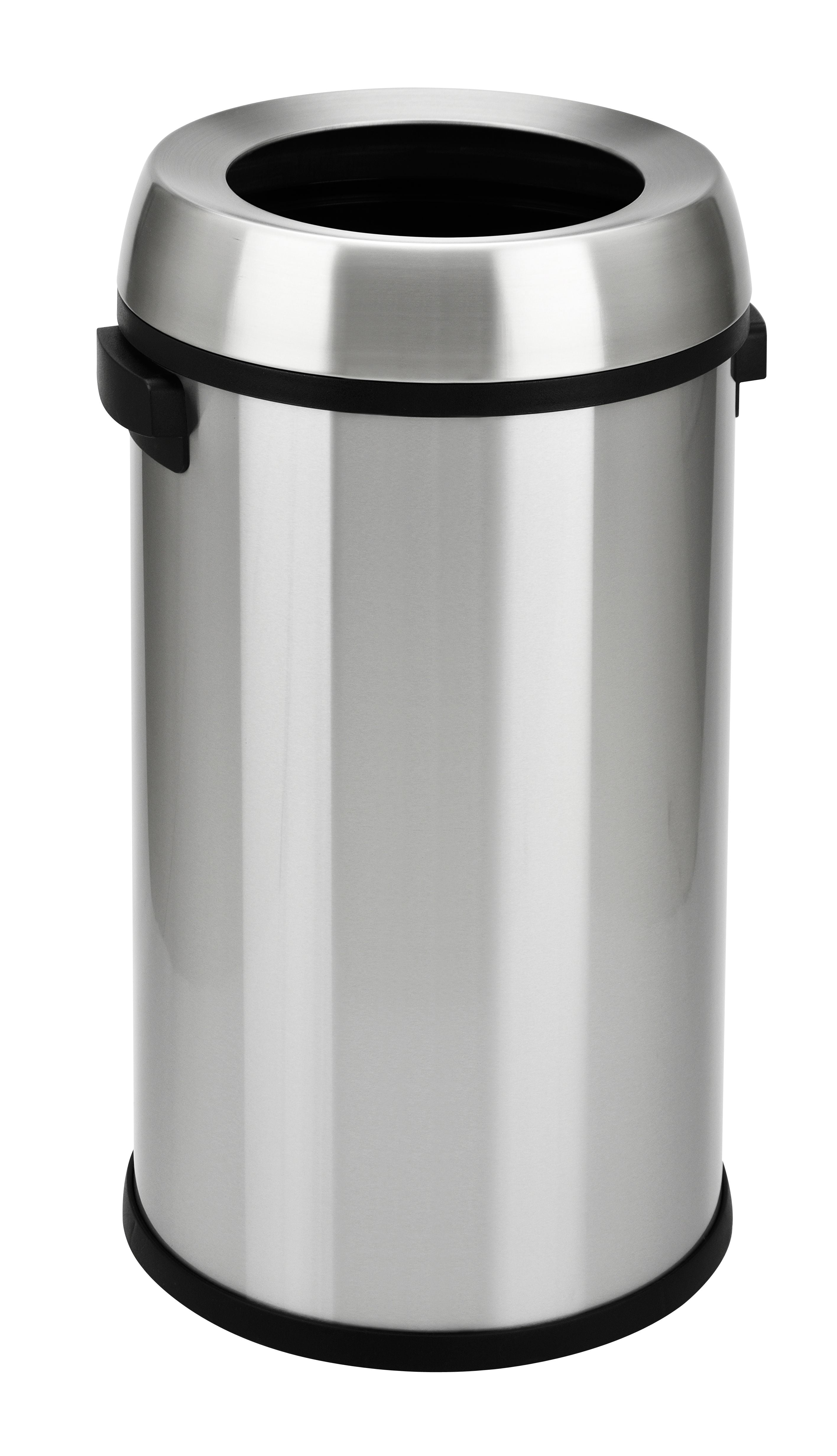 Step N' Sort Stainless Steel Commercial Open Top Trash Can, 17 Gallon Commercial Stainless Steel Garbage Cans