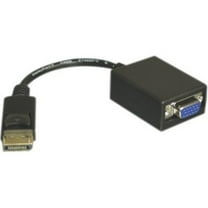 DisplayPort to VGA Adapter Cable, DisplayPort Male to HD15 Female, Only works from DisplayPort to VGA, 6 inch