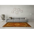 thumbnail image 3 of Ahgly Company Machine Washable Indoor Square Persian Yellow Traditional Area Rugs, 4' Square, 3 of 4
