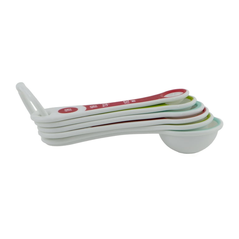 Measuring Cups Spoons Baking  Plastic Measuring Spoons Scale - 5pcs/set  7color - Aliexpress
