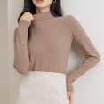 thumbnail image 4 of Bmisegm Haut de Couche de Base Thermique Doublé Ajusté à Haute Élasticité Uni pour Femme avec Demi-Col Roulé pour Intérieur et Extérieur sous-Vêtements Thermiques pour Femme Rose G, 4 of 8