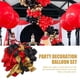 thumbnail image 4 of Globos Rojos, Negros y Dorados, 134 Piezas de Globos Rojos y Negros de 12 Pulgadas para Cumpleaños, Jubilación, Graduación, 4 of 5