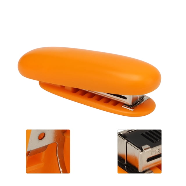 Mini Pocket Portable Stapler, Labor Saving, Foldable Design, ABS Material, for Office, School, Home with Leverage Structure