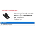 thumbnail image 2 of Radiator Support Bracket - Compatible with 2011 - 2016 Volkswagen Jetta 2012 2013 2014 2015, 2 of 2