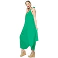 thumbnail image 5 of HAPPY BAY Women's Loose Long Jumpsuit Cami Rompers Playsuit OSFM 14-16W [L- 1X] Shamrock Green_C121, 5 of 5