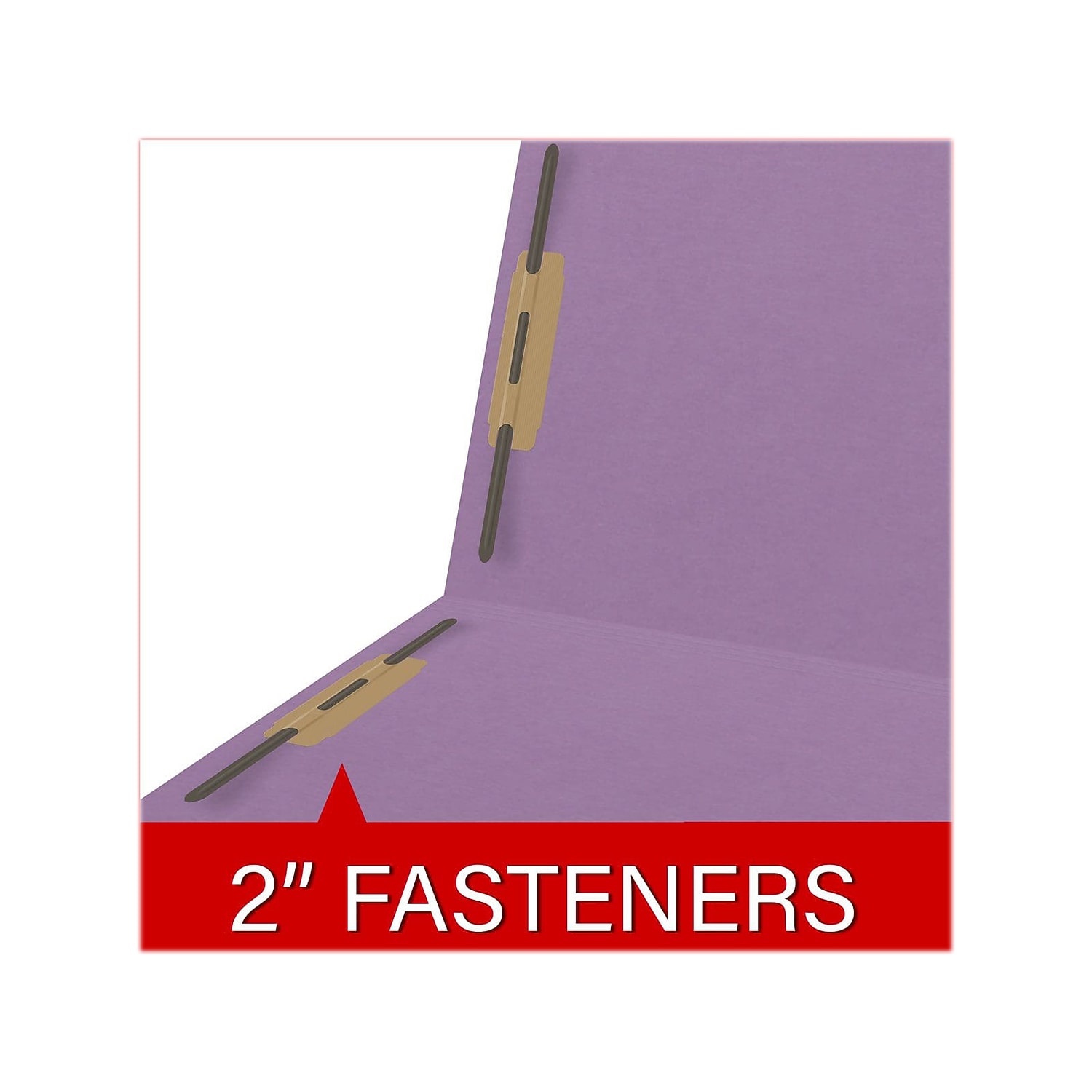 Medical Arts Press Reinforced End Tab File Folder Straight Cut Letter-Size Lavender 50/Box