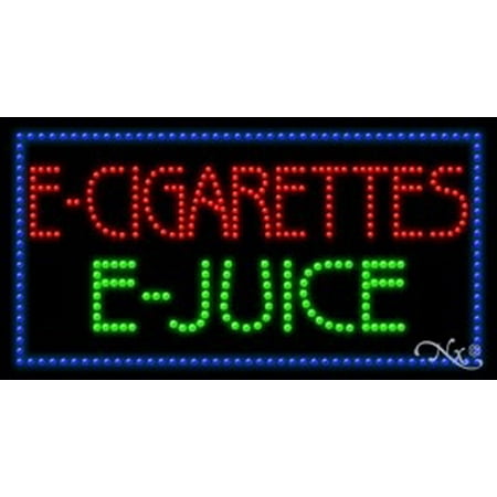 E Cigarettes E Juice LED Sign (High Impact, Energy (Best E Cigarette Juice)