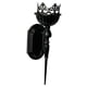 thumbnail image 3 of Candelabros de pared para velas de té, candelabros rústicos para interiores, fiestas, salas de estar, repisas y comedores. Negro, 3 of 8