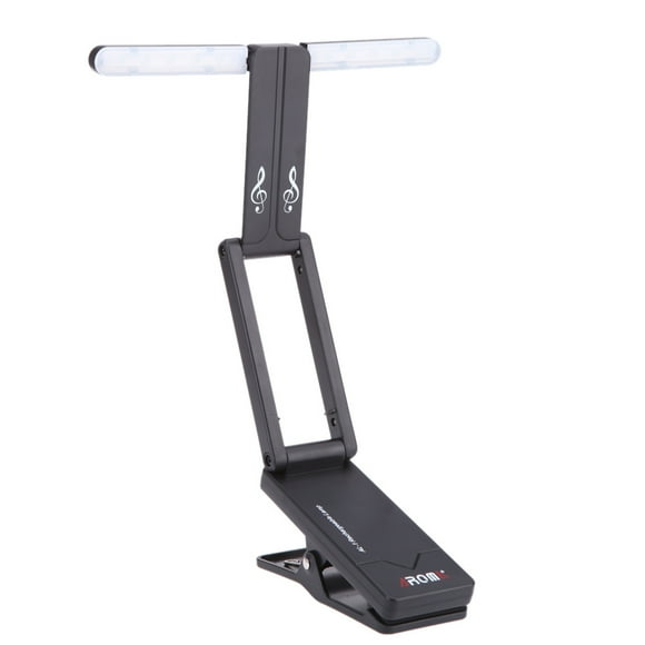 Aroma AL-1 Clip-on Rechargeable Music Stand Lamp for Piano LED Stage Light Universal Compact