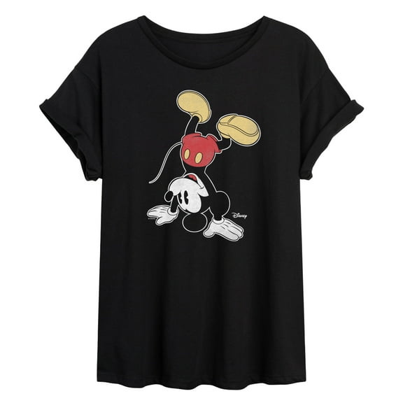 Disney - Mickey Handstand - Womens Oversized Graphic T-Shirt