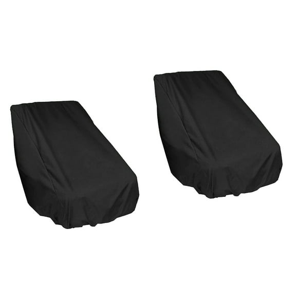 BusSunset Black Water Resistant Oxford Cloth Boat Seat Cover 2 Count