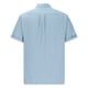 thumbnail image 4 of pstuiky camiseta de hombre, Camisa deportiva de color liso para hombre con botones, cuello redondo, manga corta camisas casuales para hombre xxl, 4 of 5