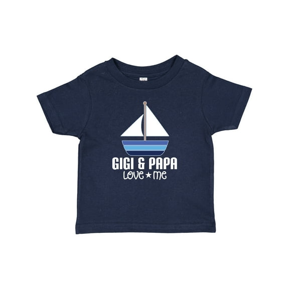 Inktastic Gigi and Papa Love Me Boys Grandson Boys Baby T-Shirt