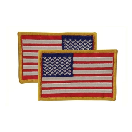 20-9087099001 Embroidered USA Military Flag Patch, Right, 2x3, Designed for use on U.S. military uniforms, but also look great on caps, vests, bags and packs By VooDoo Tactical