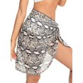 thumbnail image 2 of Chiffon Cubierta de Gasa de Sarongs Cortos Traje de baño Imprimir Wrap Swod Swimwear Piel de serpiente Un tamaño Piel de serpiente Un tamaño Xishao ropa, 2 of 2