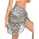 thumbnail image 2 of Chiffon Cubierta de Gasa de Sarongs Cortos Traje de baño Imprimir Wrap Swod Swimwear Piel de serpiente Un tamaño Piel de serpiente Un tamaño Xishao ropa, 2 of 2