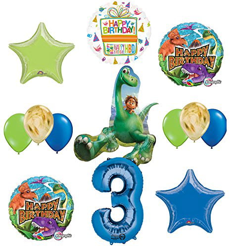 The Good Dinosaur Party Supplies Arlo and Spots 4th Birthday 14 pc Balloon Bo...