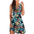 thumbnail image 1 of Vestido sin mangas sin mangas con estampado de verano suelto para mujer OAVQHLG3B Store  lin121212, 1 of 5