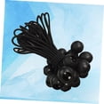 thumbnail image 4 of 25pcs Black Tarp Plastic Tarp Tent for Camping Black Bungee Cord Tarp Bungee Cords Gazebo Tarp Tie Down Cords Camping Accessories Tie Down Elastic Cord Tie Down Ball Bungee Lace up, 4 of 5