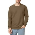 thumbnail image 2 of CYiJun Men's Long Sleeve T Shirts Fall Casual Waffle Weave T-Shirts Winter Breathable Comfort Basic Tee,Brown 2XL, 2 of 8