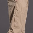 thumbnail image 4 of Mens Elastic Waist Pants Sevevn Full Elastic Waist Slant Pockets Side Pockets Straight Leg Relaxed Fit Cotton Woven Trousers for Casual Lounge Daily Wear, 4 of 5