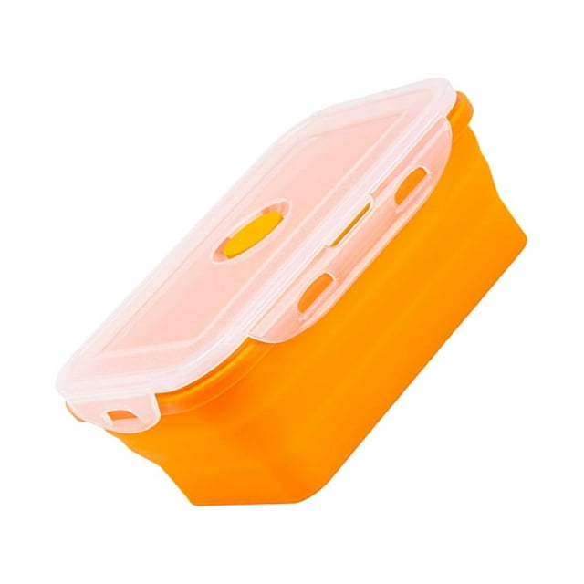 relayinert Stylish For Professionals On Go Compact Making Lightweight Sealed Preservation Box Microwave Lunch Box Office Lunch Box orange 1200ml 1Set
